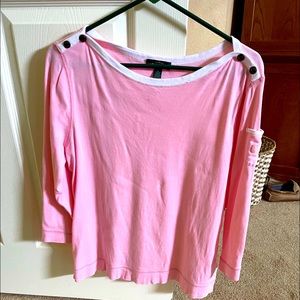 Pink quarter sleeved ladies top